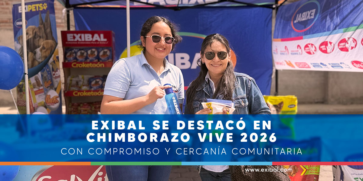 Stand de Exibal durante Chimborazo Vive 2026 en San Francisco de Pisín