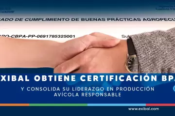 Exibal obtiene certificación BPA en producción avícola responsable otorgada por AGROCALIDAD